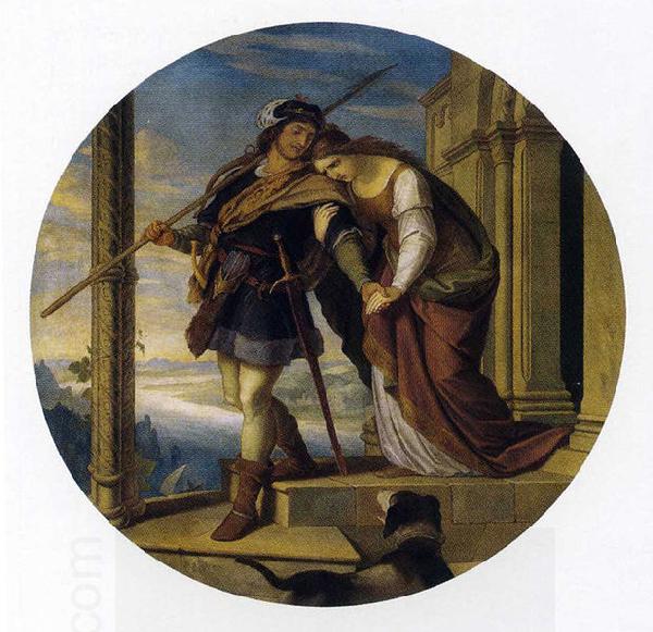 Julius Schnorr von Carolsfeld Siegfried's Departure from Kriemhild oil painting picture